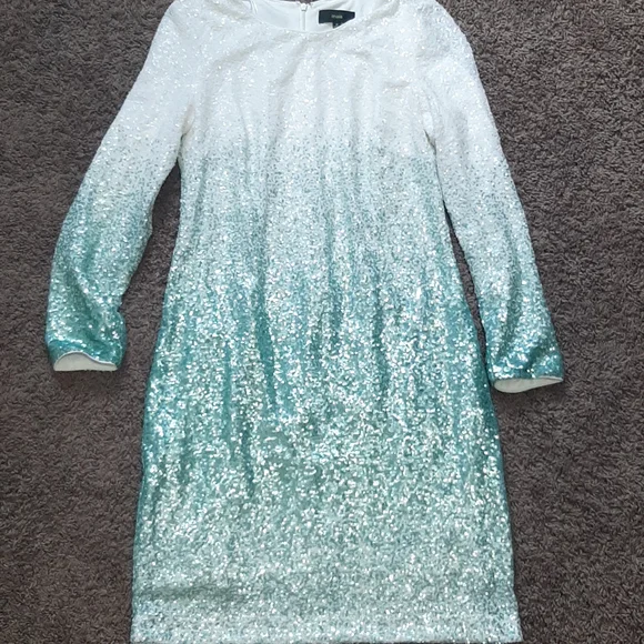green emerald velvet dress mint-green-ombre-dress – IndieJhola main image 1